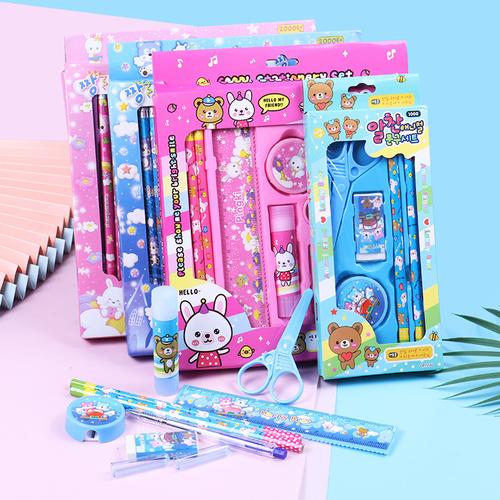 套装礼盒铅笔学习用创意10件套小学生文具 品幼儿园儿童礼物 礼品